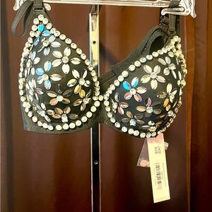 Bedazzled bra by Lydia.